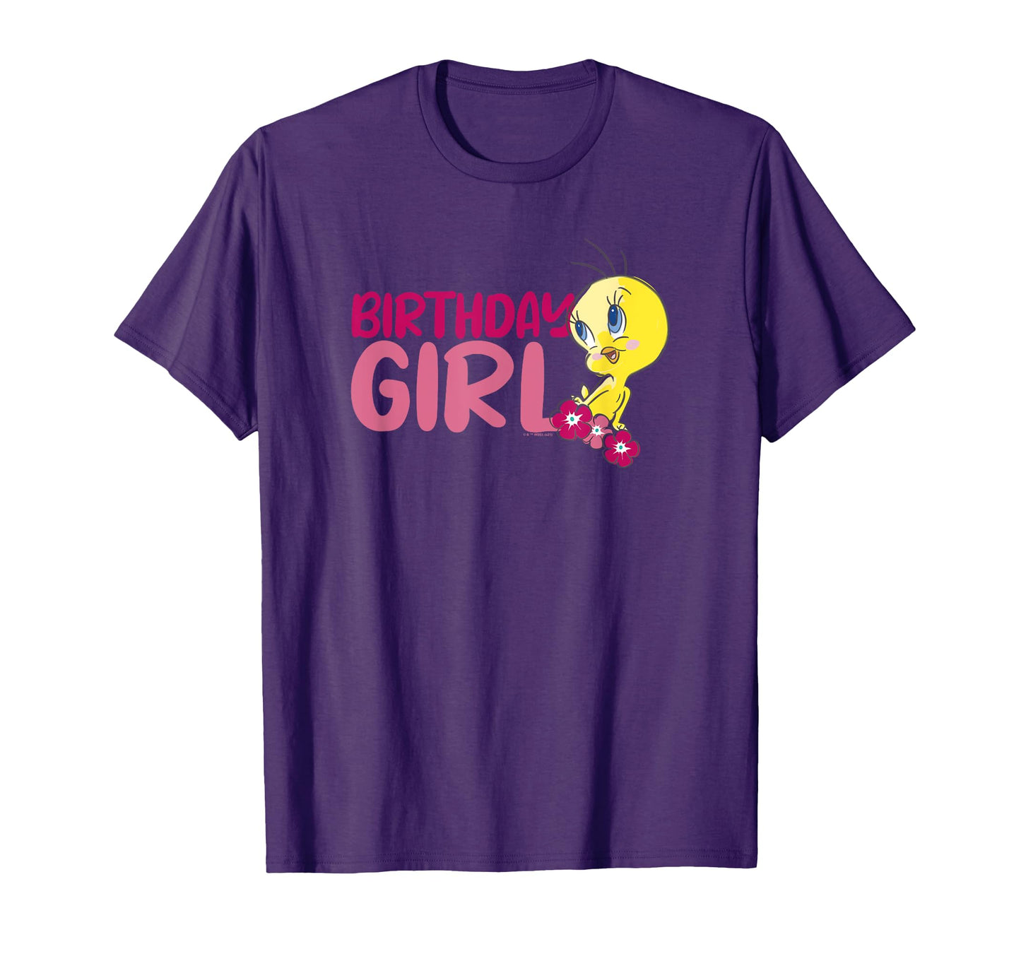 Looney Tunes Tweety Floral Birthday Girl T-Shirt