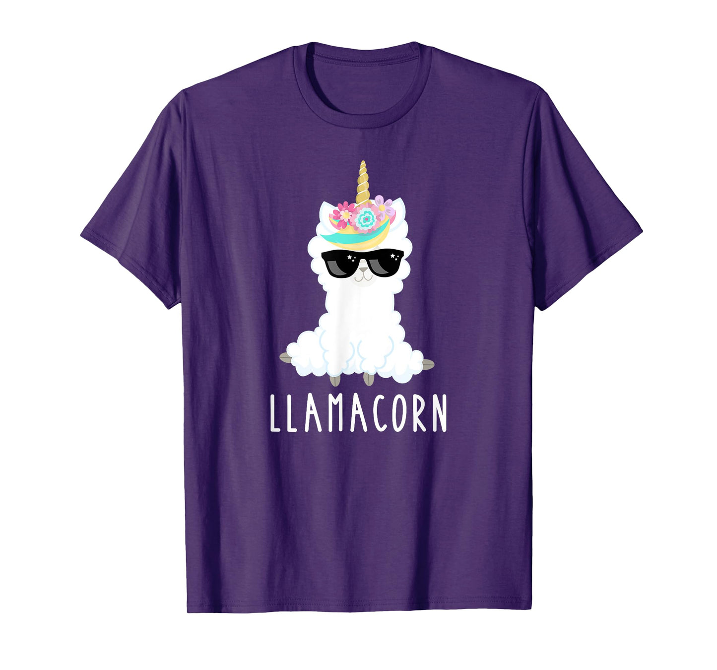 Llamacorn Shirt Girls Tshirt Llama Unicorn Funny Kids Gift T-Shirt