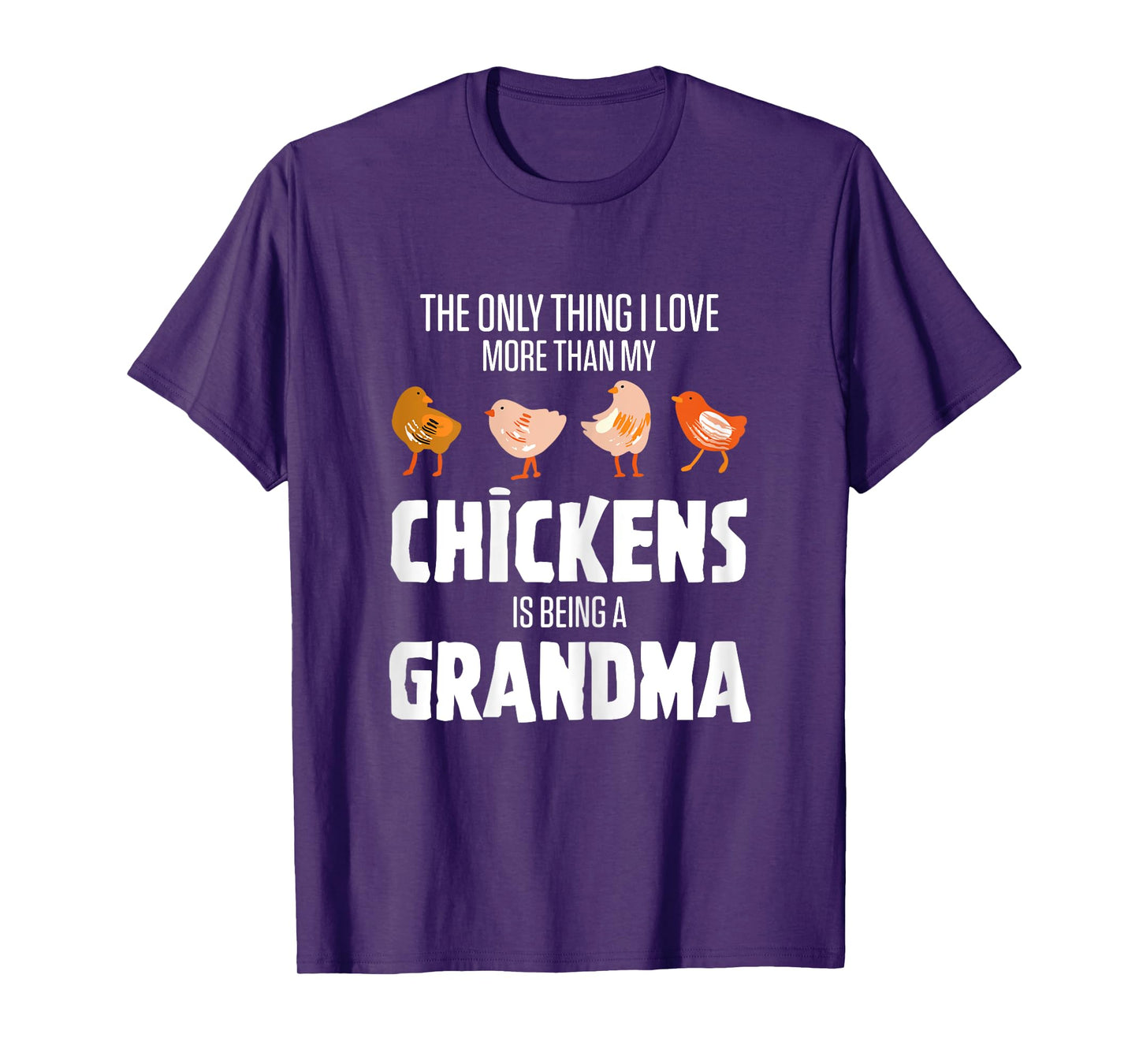 Chicken Breeder Outfits For Women Black Chicken Grandma Modern Letter Print T-Shirt X-Small Female