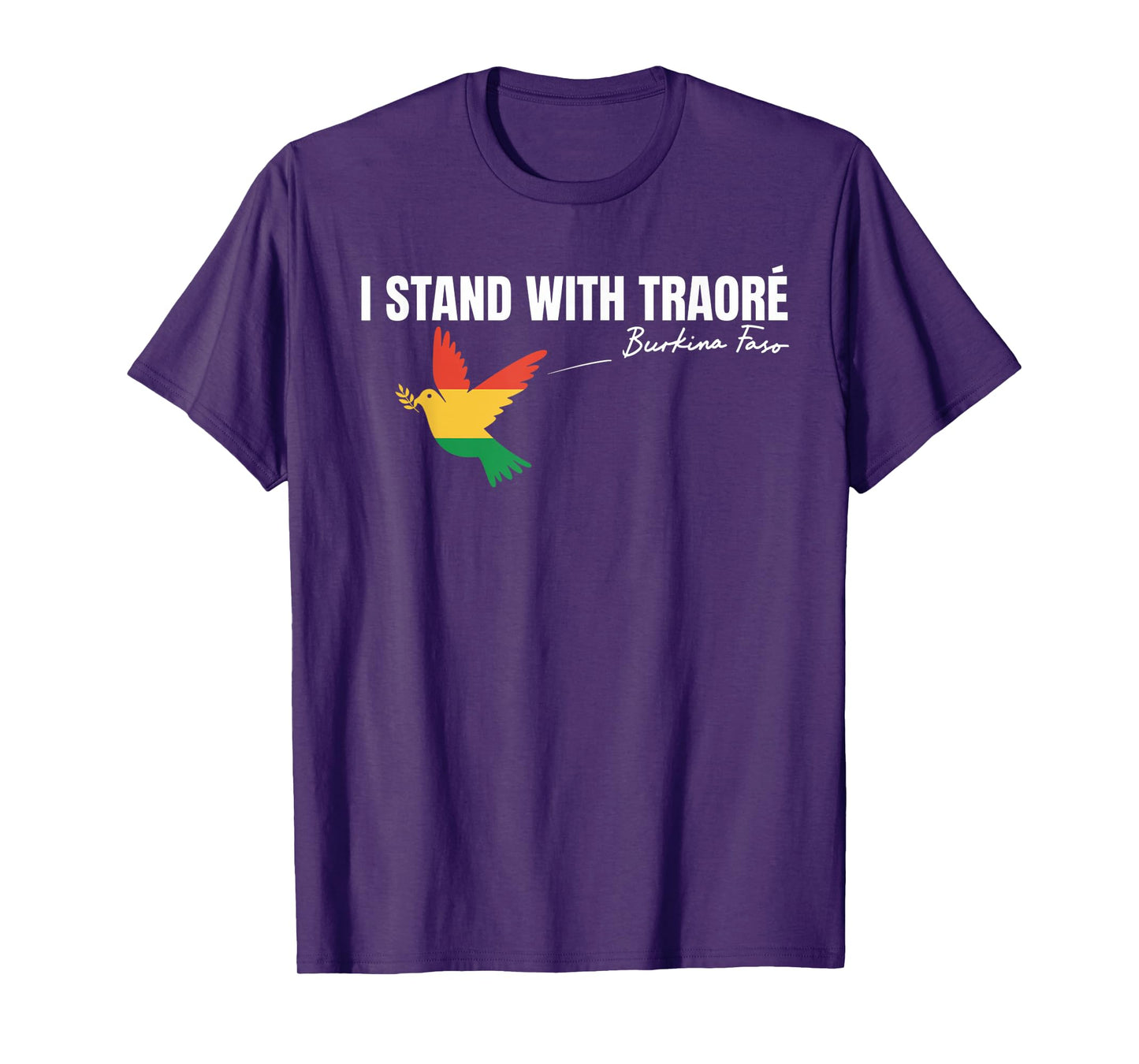 I Stand With Burkina Faso-Ibrahim Traoré Retro Bird T-Shirt