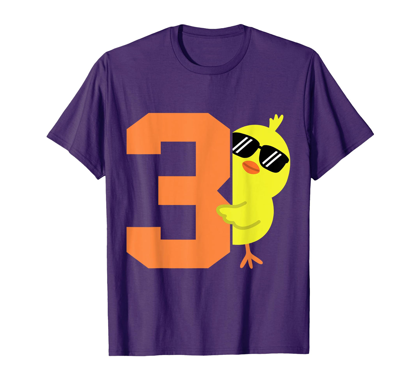 Kids 3rd Birthday Chicken Themed Cute 3 Year Old Boys Chick T-Shirt