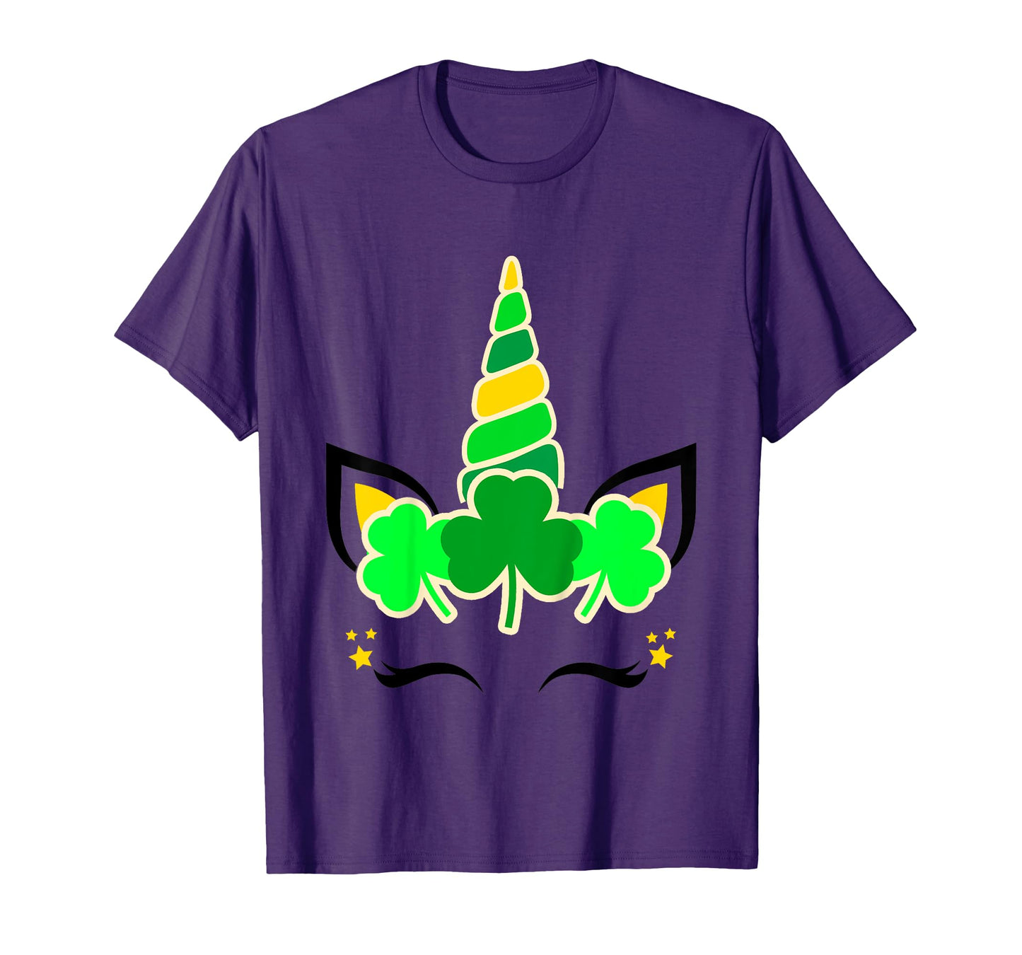 Kids Girls St Patricks Day Unicorn Toddler Shamrock Baby Clover T-Shirt
