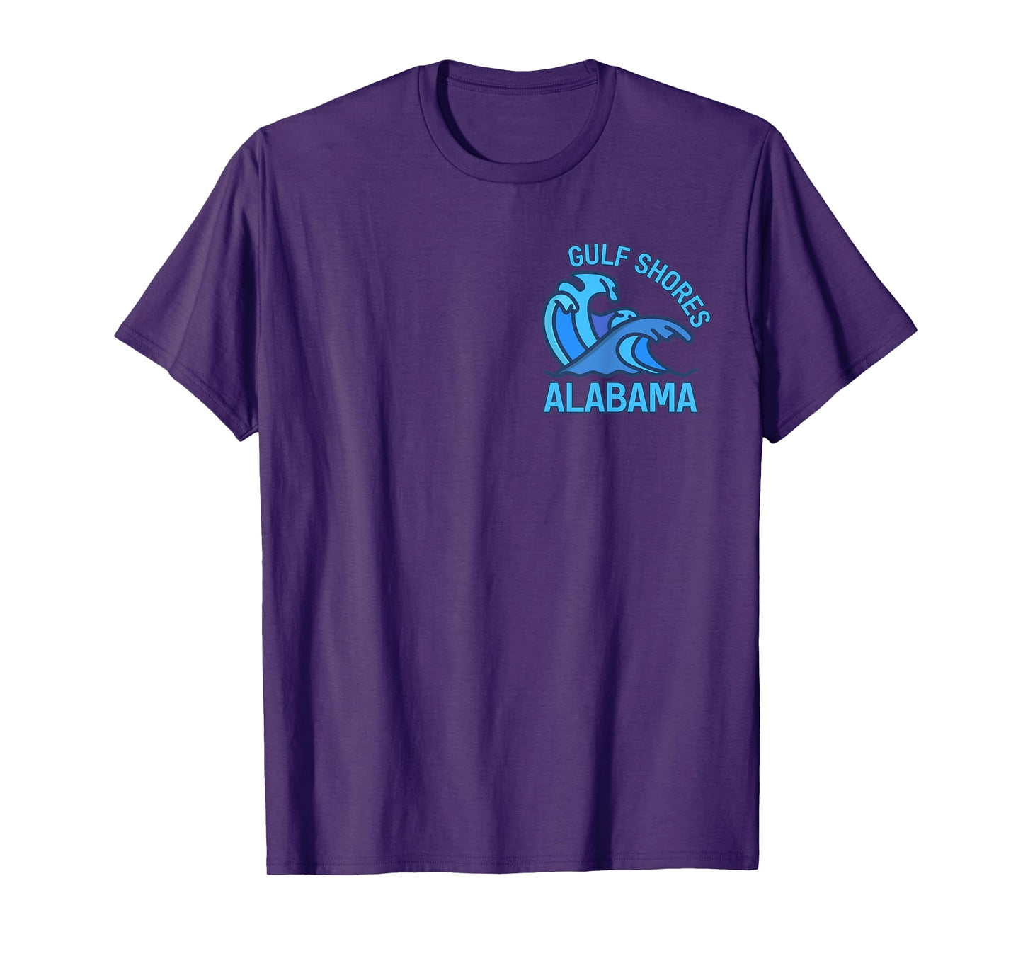 Graphic Gulf Shores Alabama Pocket Wave Souvenir T-Shirt