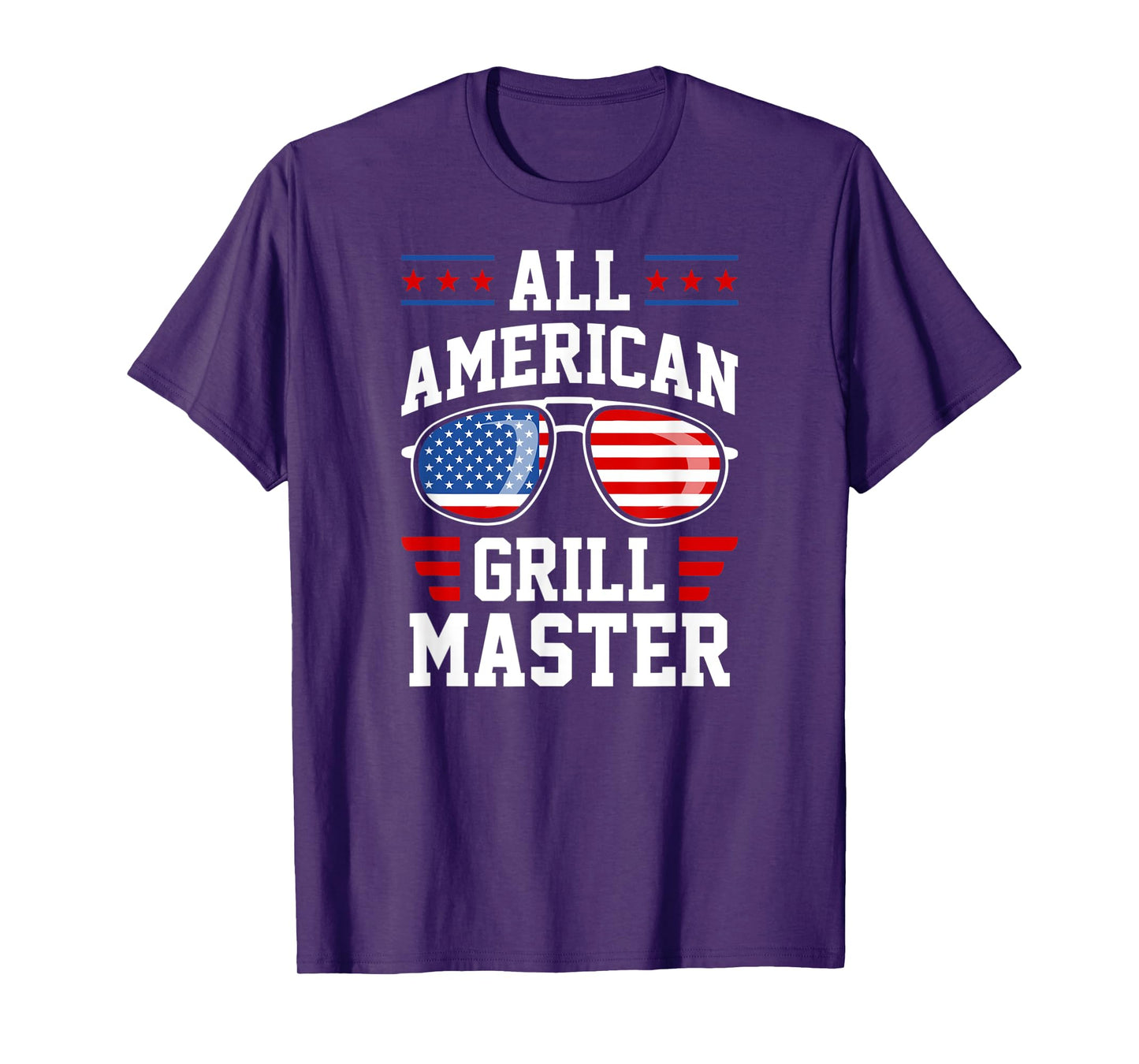 All-American Grill Master USA American Flag Patriotic Women Men T-Shirt