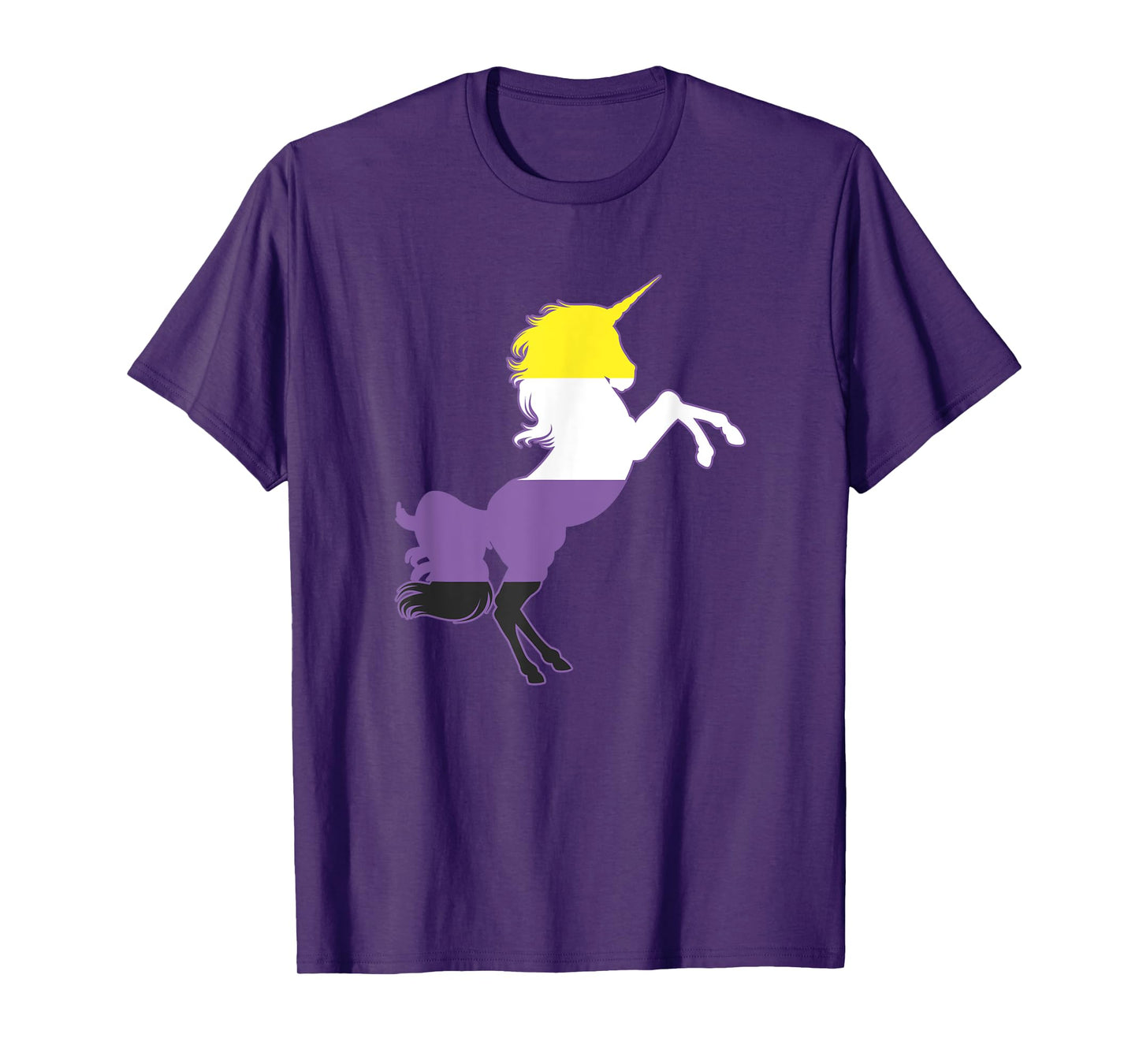 Non-Binary Unicorn Flag Top Nonbinary Pride Gift T-Shirt