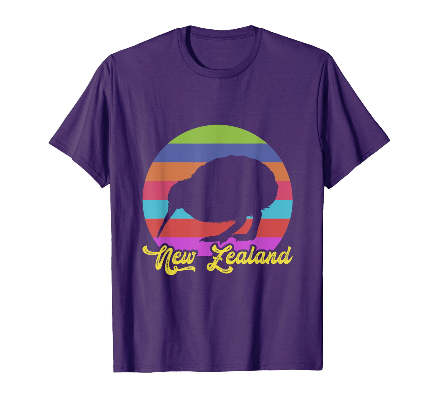 Cute Bird Lover colorful NZ Kiwi New Zealand T-Shirt