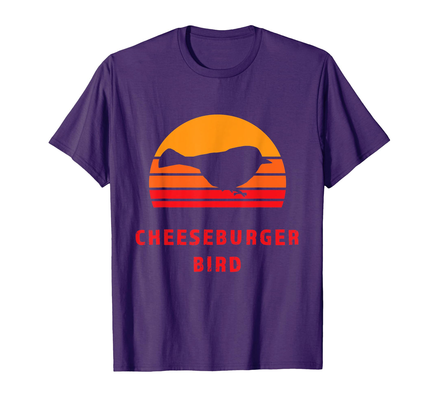Thru Hiker - Cheeseburger Bird Mountain Chickadee PCT JMT CA T-Shirt