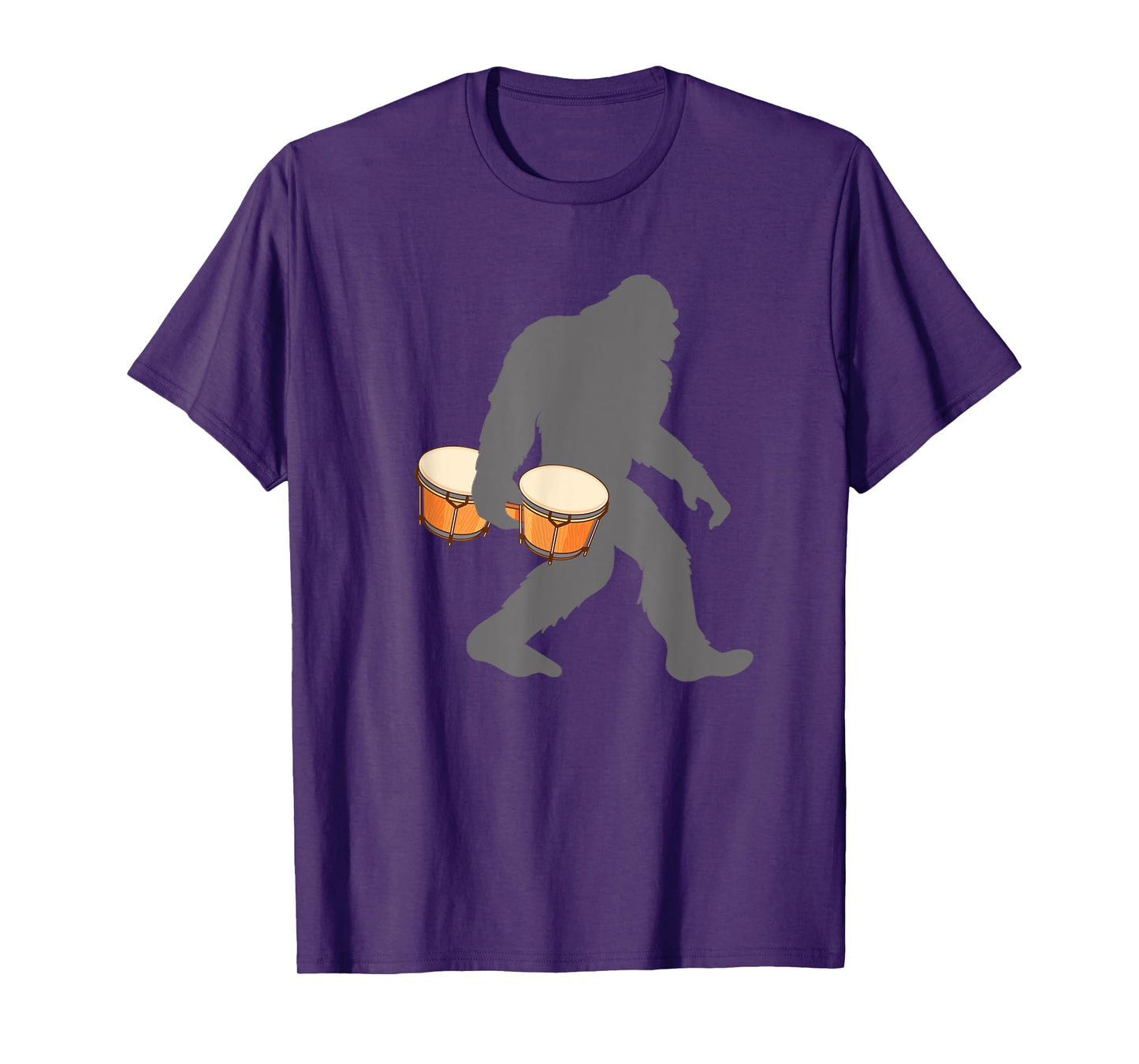 Funny Bongosero Bigfoot musician with Bongo Drum T-Shirt