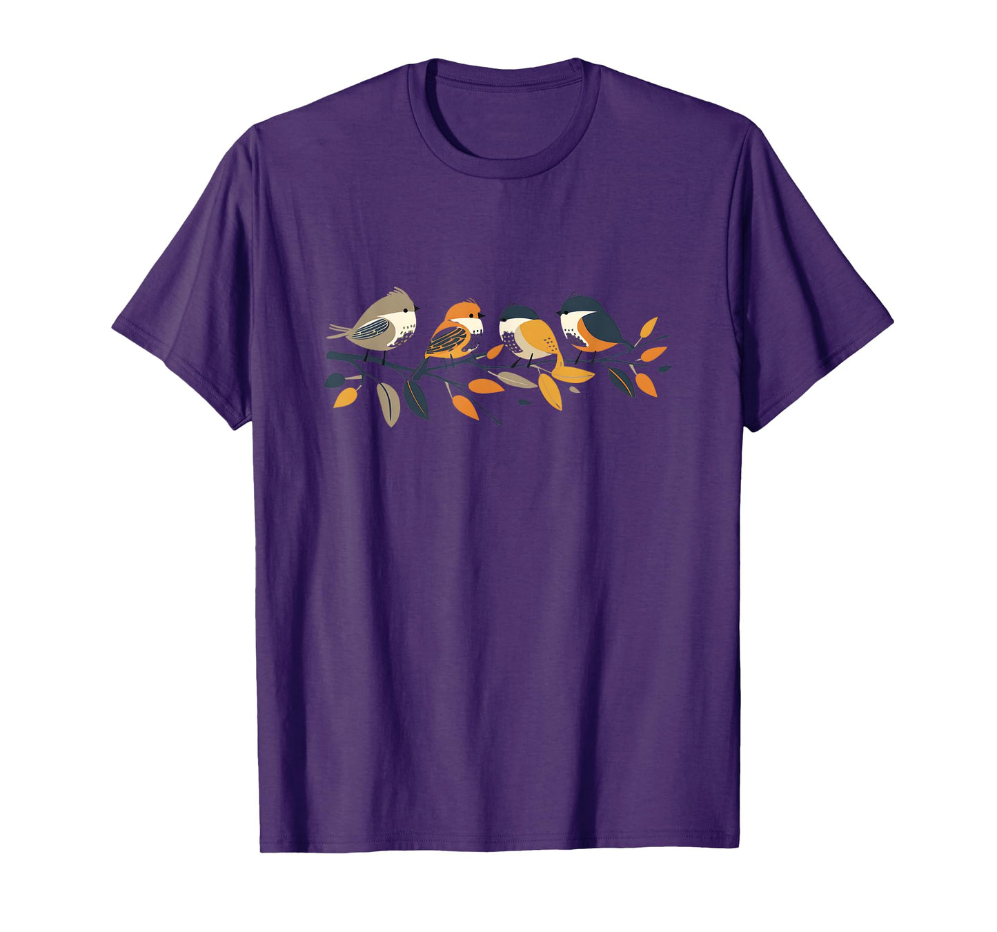 National Bird Day Splendor: Birds on Branches Minimal T-Shirt