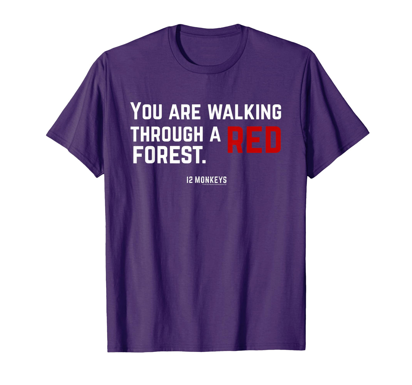 12 Monkeys You Are Walking Through A Red Forest Standard Tee T-Shirt