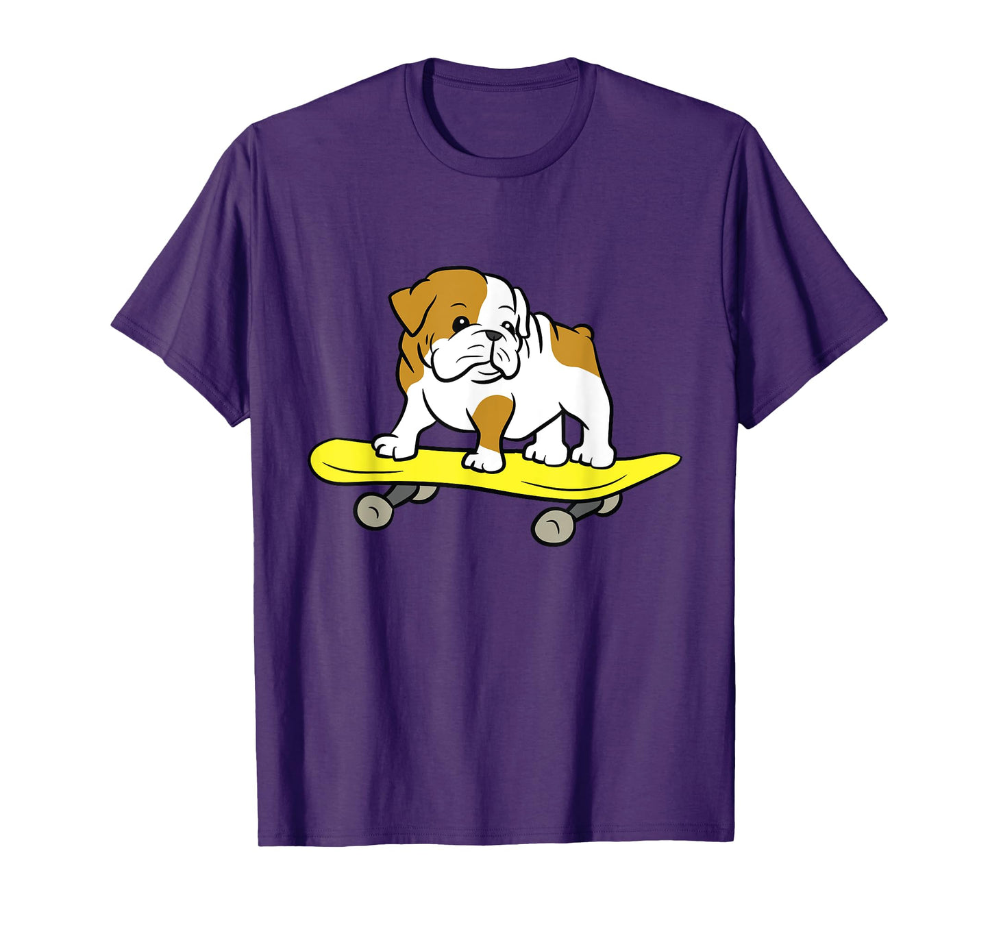 English Bulldog Skateboarding Dog Skater Bulldog T-Shirt
