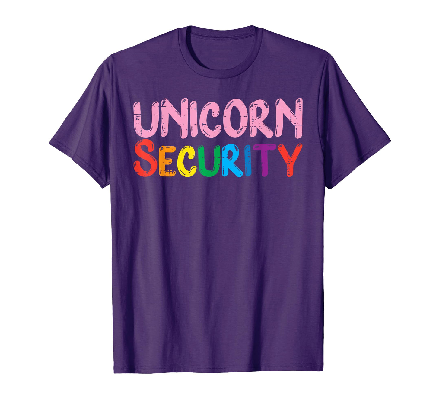 Unicorn Security Dad Brother Halloween Costume Men Boys T-Shirt