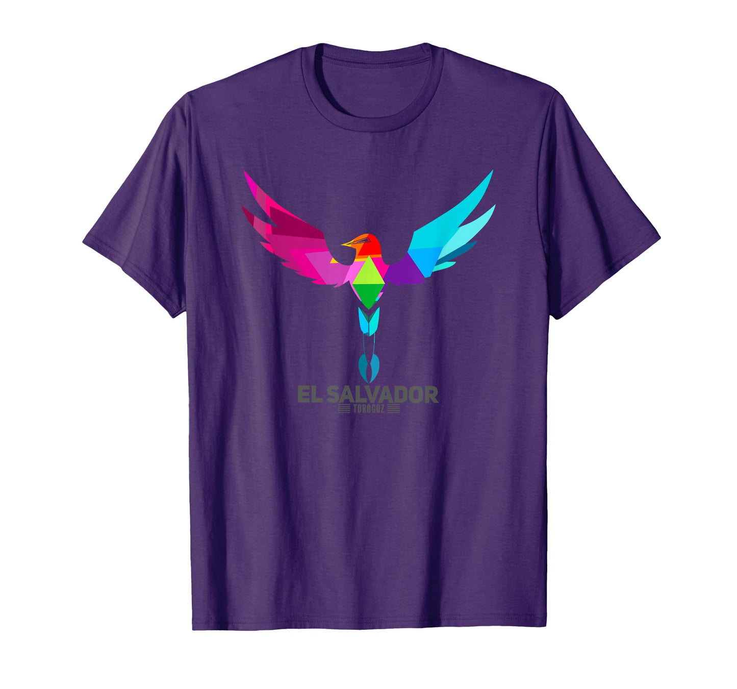 El Salvador T-Shirt National Bird Torogoz -Multi Colors T-Shirt