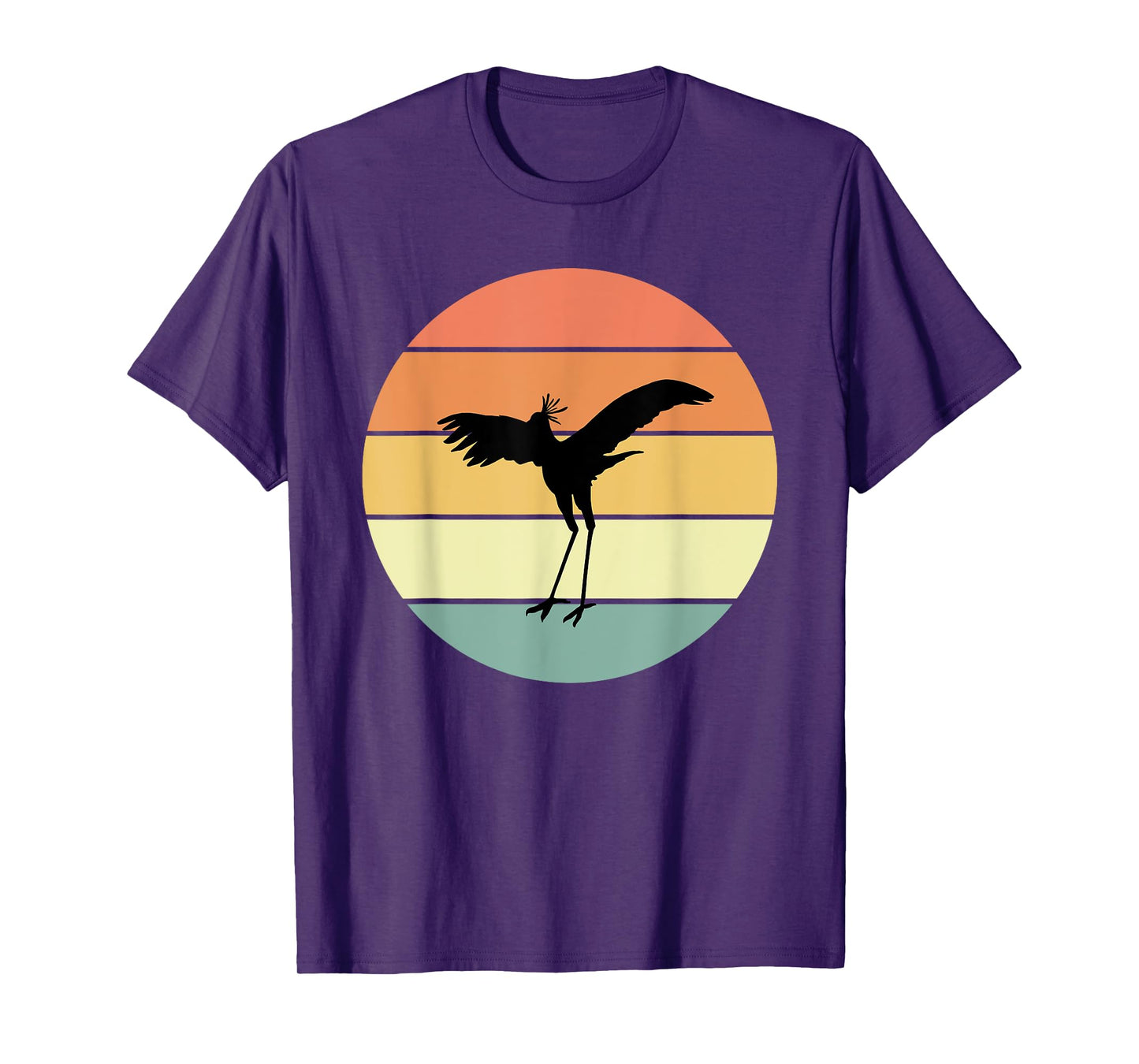 Retro Secretary Bird Apparel Birds Love Birding T-Shirt