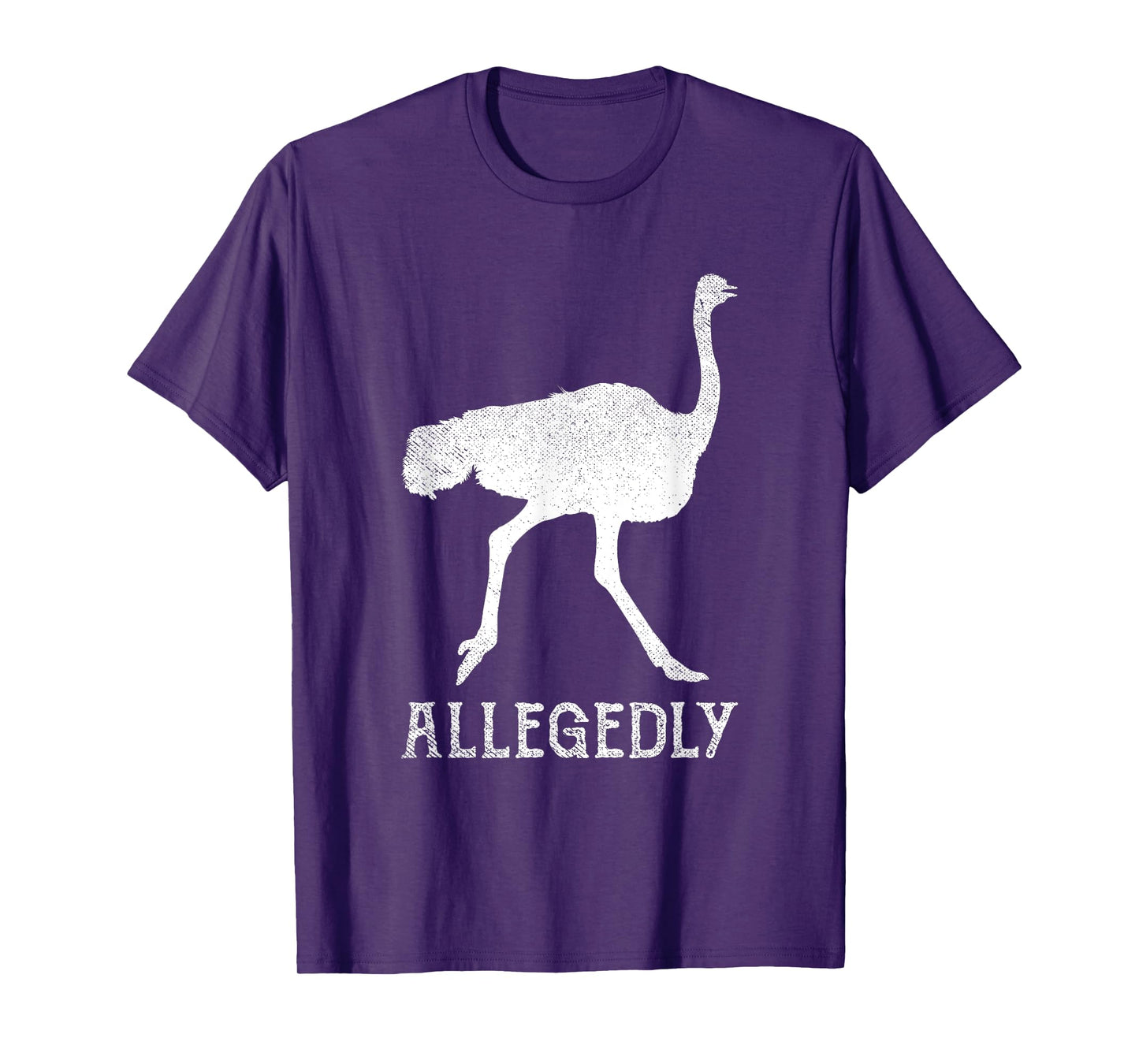 Ostrich Gifts Humor Apparel Men Women Allegedly Ostrich Vintage Funny Bird Lover T-Shirt