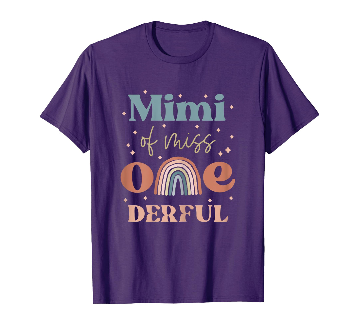 Mimi of Miss Onederful Boho Rainbow Daughter First Birthday T-Shirt