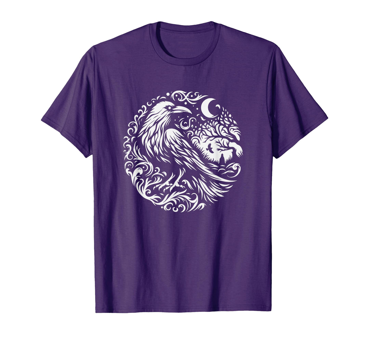 Raven Graphic Art Crow Design For Women And Men T-Shirt