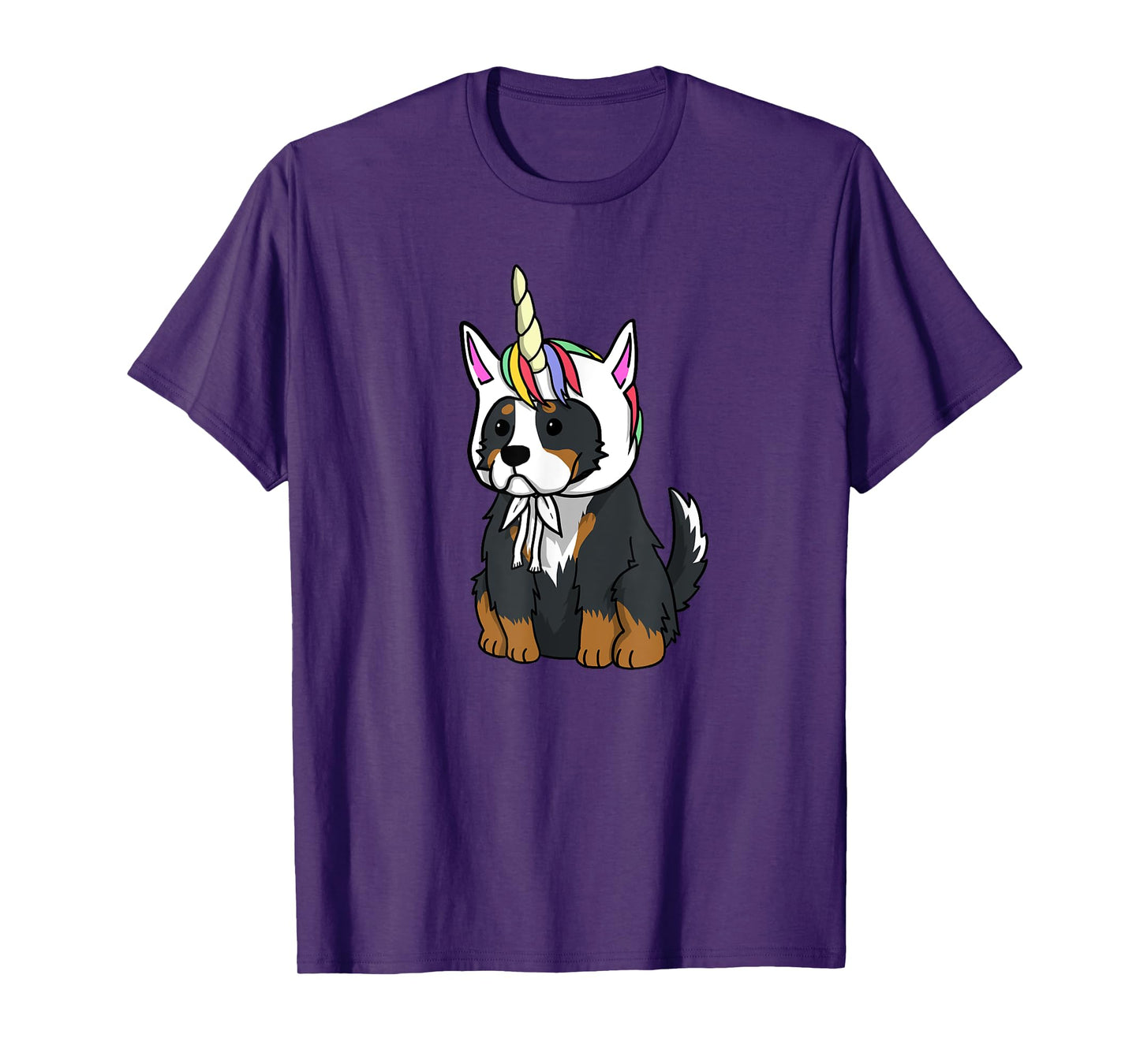 Bernese Mountain Dog Unicorn Hat Funny Dog Gift Men Women Girls Kids T-Shirt