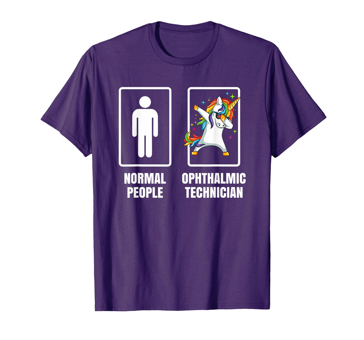 Dabbing Unicorn Ophthalmic Technician Doctor Physician Gift T-Shirt