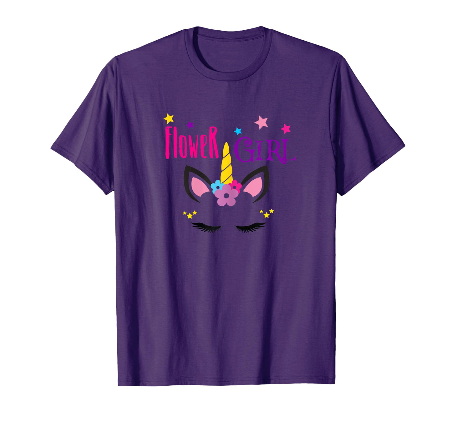 Flower Girl Unicorn T-Shirt T-Shirt