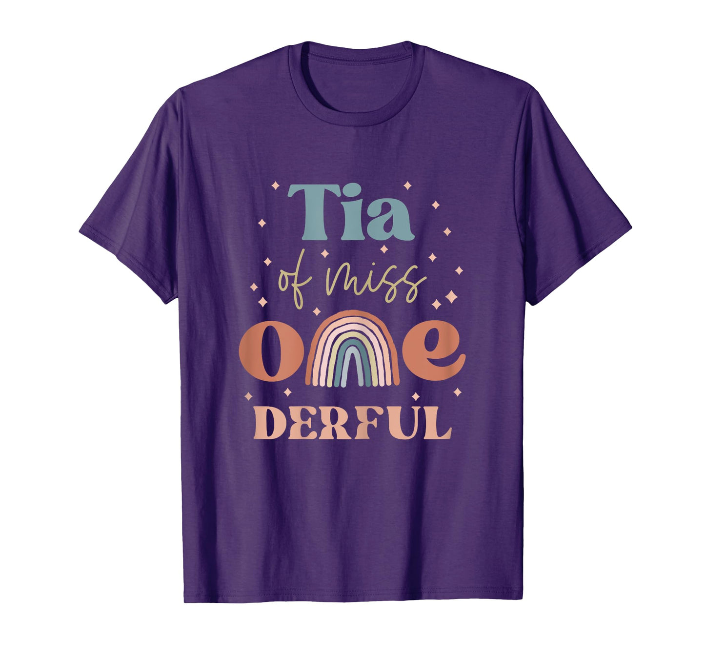 Tia of Miss Onederful Boho Rainbow Niece First Birthday T-Shirt