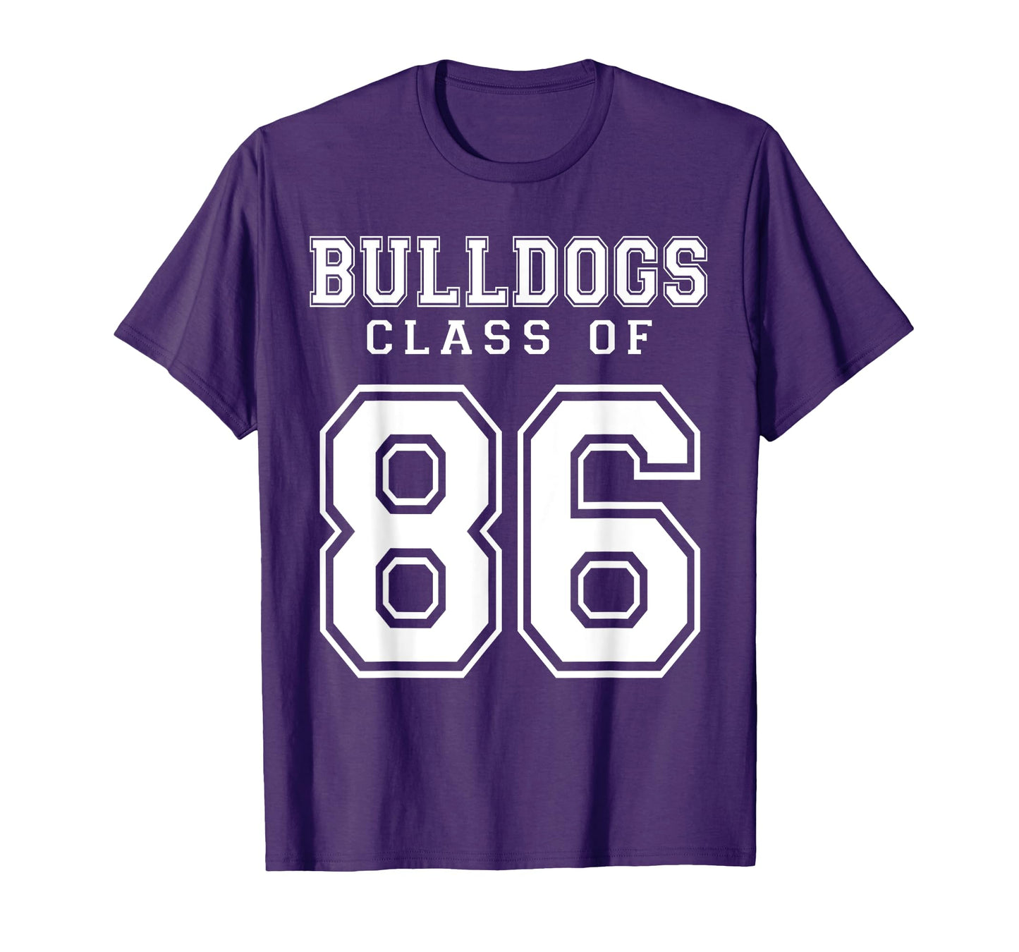 Class Of 1986 Bulldogs Custom Graduation Senior Personalized T-Shirt