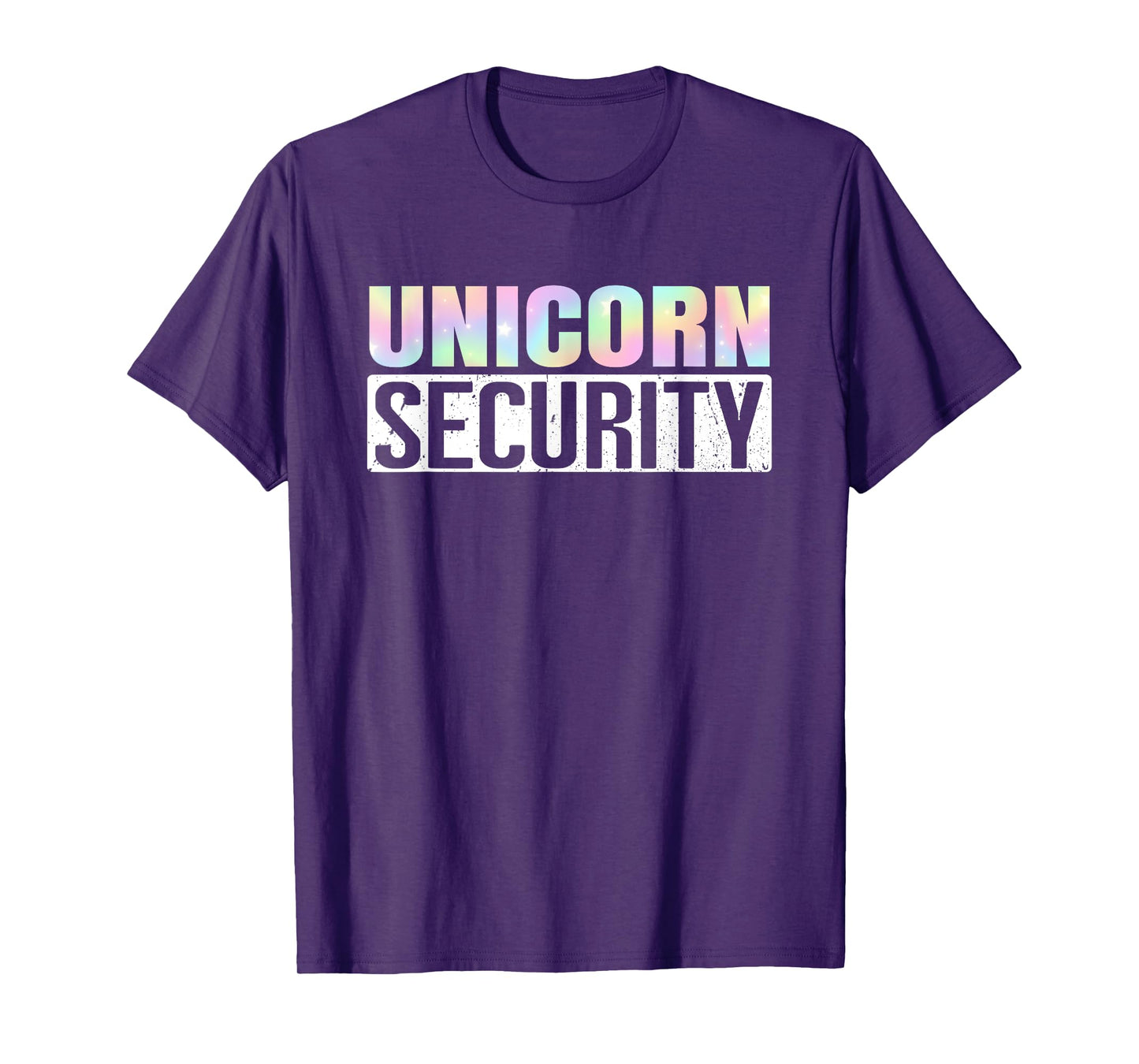 Halloween Mom Dad Daughter Adult Costume Unicorn Security T-Shirt