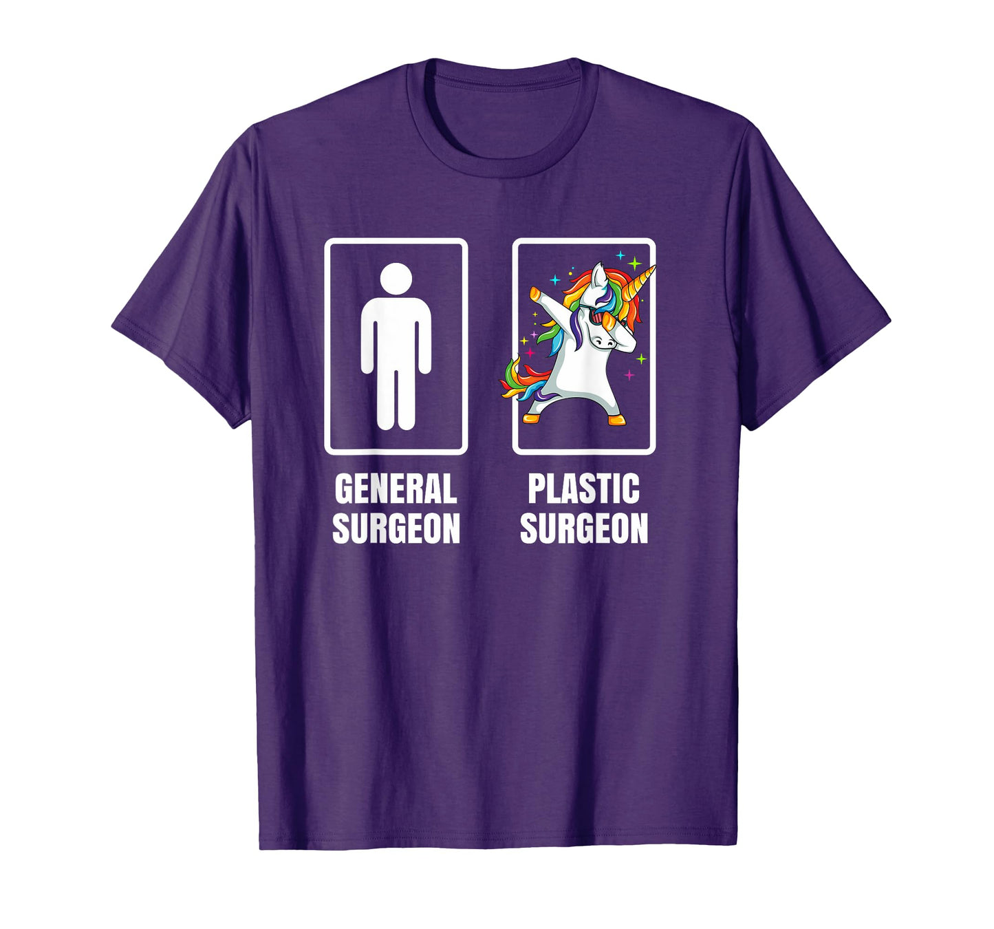 Dabbing Unicorn Plastic Surgeon Surgery Doctor Physician T-Shirt