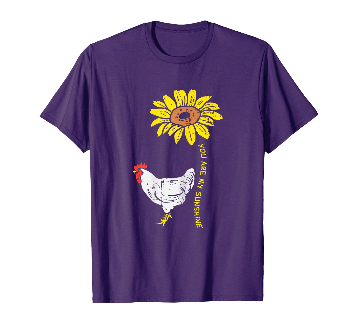 Sunshine Sunflower Chicken Farm Animal Farming Farmer Gift T-Shirt
