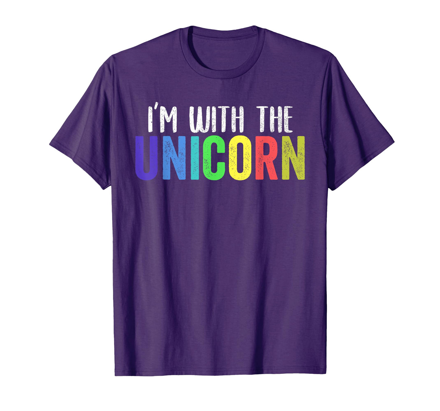 Halloween Costume for Parents Daughter I'm With The Unicorn T-Shirt