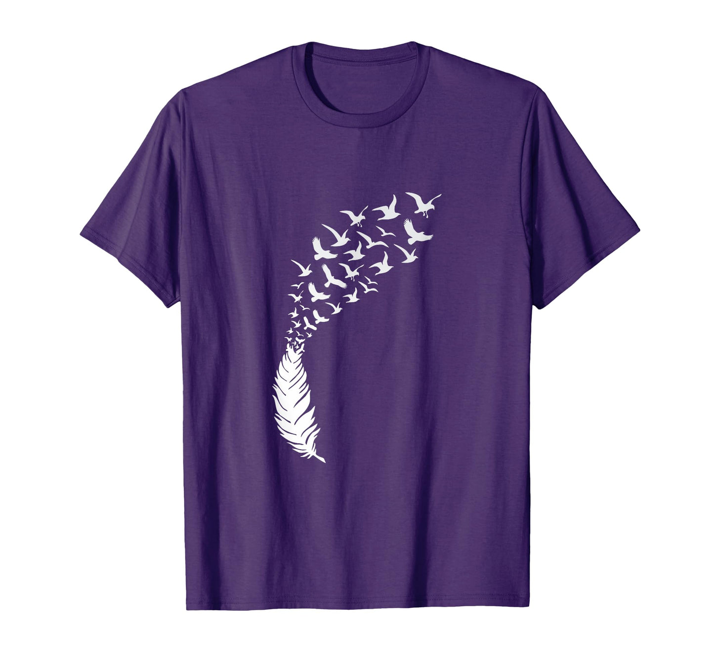 Flying Birds Feather Art Best Awesome Design T-Shirt