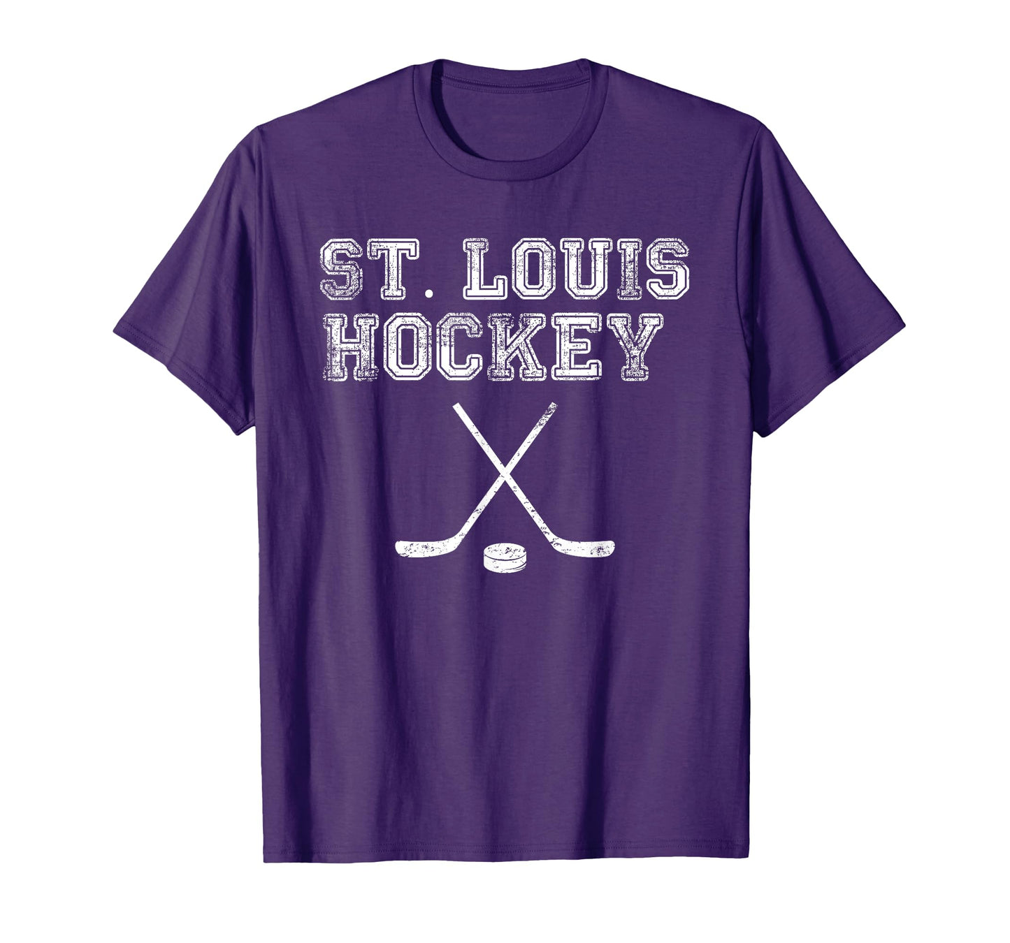 Vintage St. Louis Ice Hockey Sticks State Outile STL Tee T-Shirt
