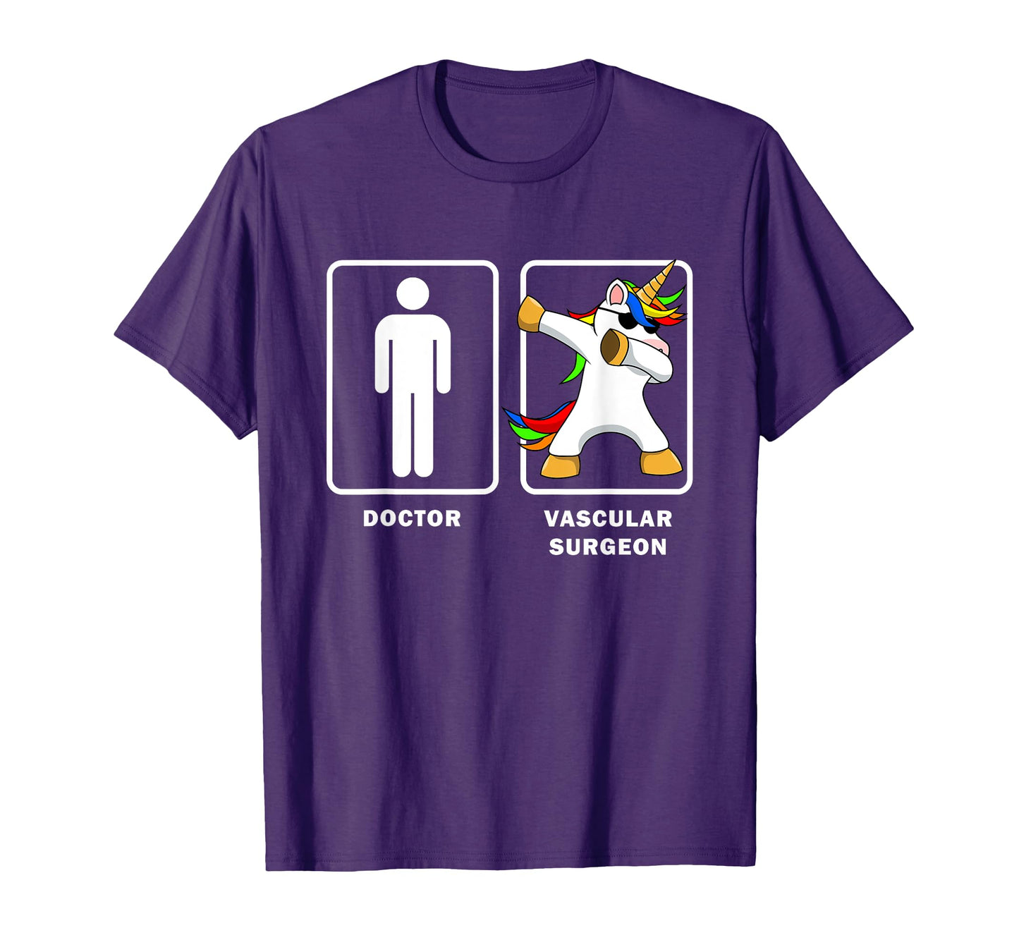 Vascular Surgeon VS Doctor Dabbing Unicorn Shirt Medical T-Shirt