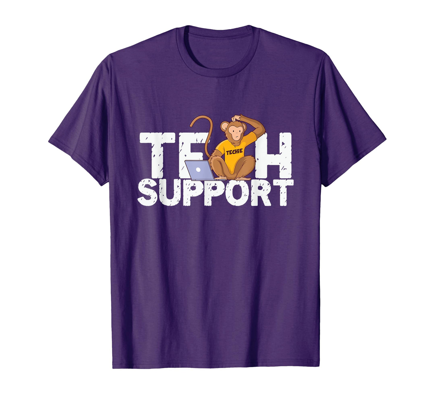 Tech Support Monkey Computer Programmer Customer Service T-Shirt