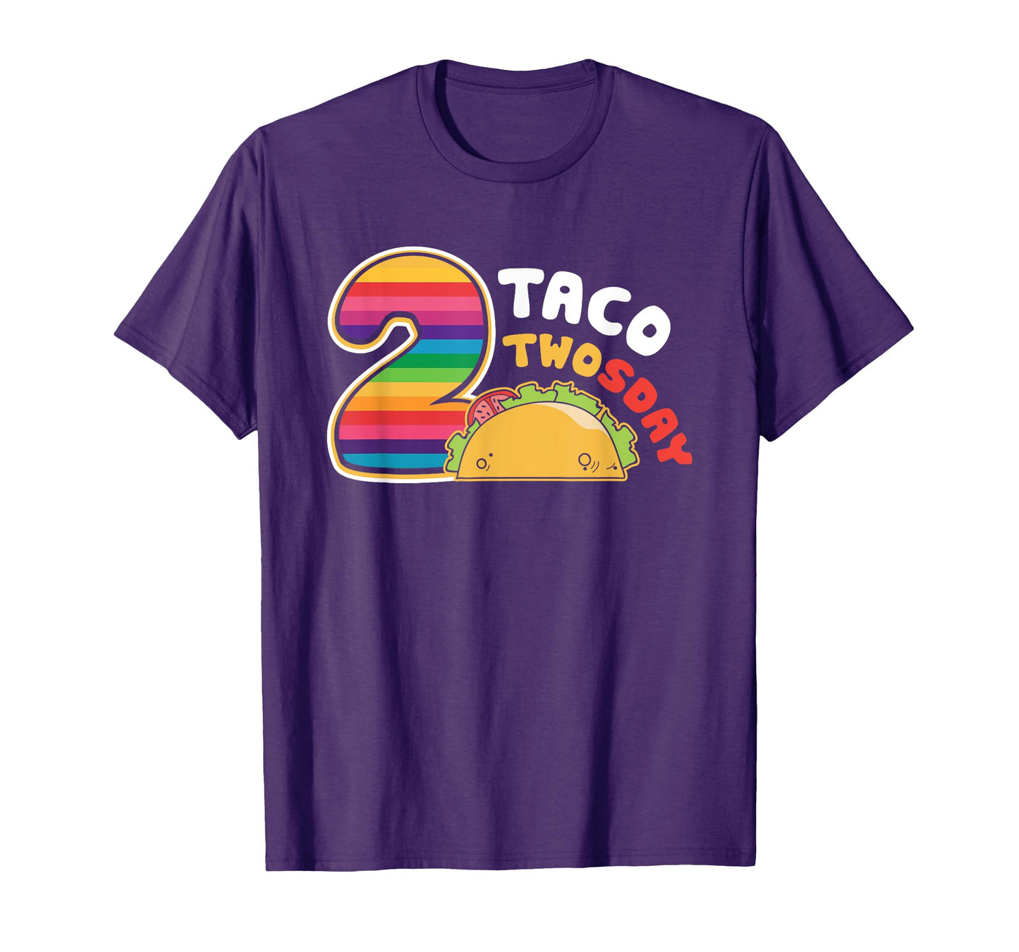 Taco Twosday 2nd Birthday Gift for Kids Boy Girl T-Shirt