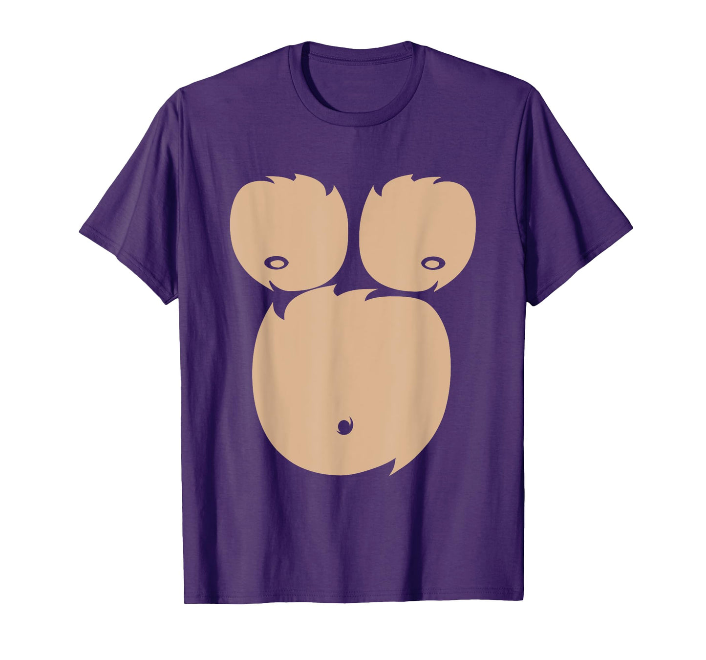 Monkey Chest Funny Easy Halloween Costume T-Shirt