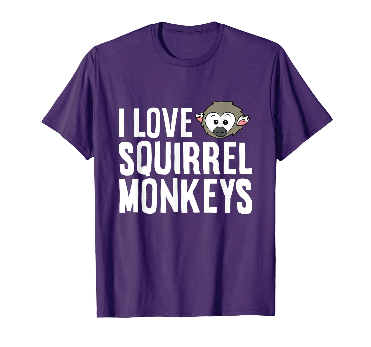 Squirrel Monkey Lover Ape Primate I Love Squirrel Monkeys T-Shirt