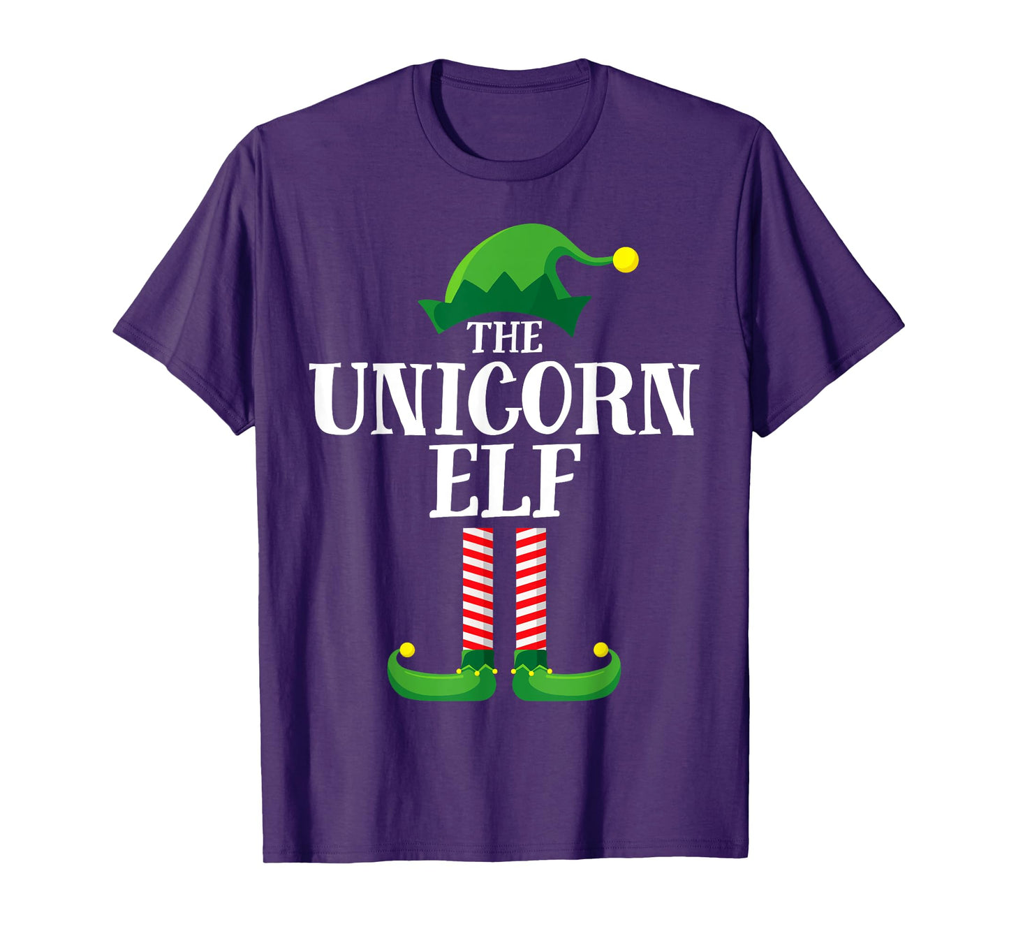 Unicorn Elf Matching Family Group Christmas Party Pyjamas T-Shirt