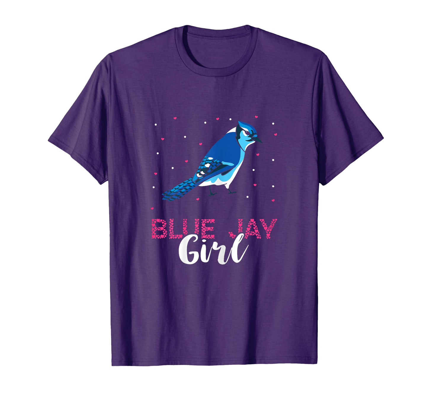 Blue Jay Girl Birder Stellers Jay Blue Jay Bird Ornithology T-Shirt