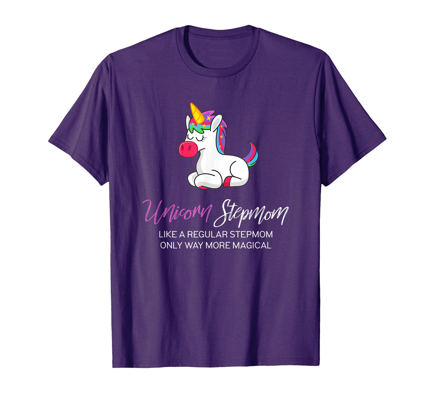 Unicorn StepMom Shirt, Step Mom of the Birthday Girl Shirt T-Shirt