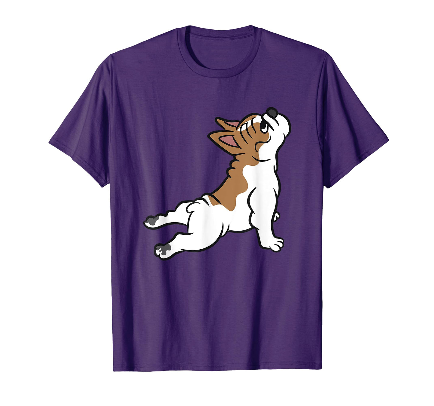 Cute French Bulldog Dog Yoga French Bulldog Men Women Girls Kids T-Shirt