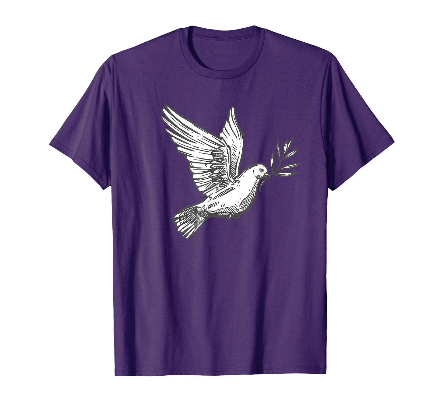 Flying Lonesome Peace Dove Pigeon Bird Lover Gift Men Women T-Shirt