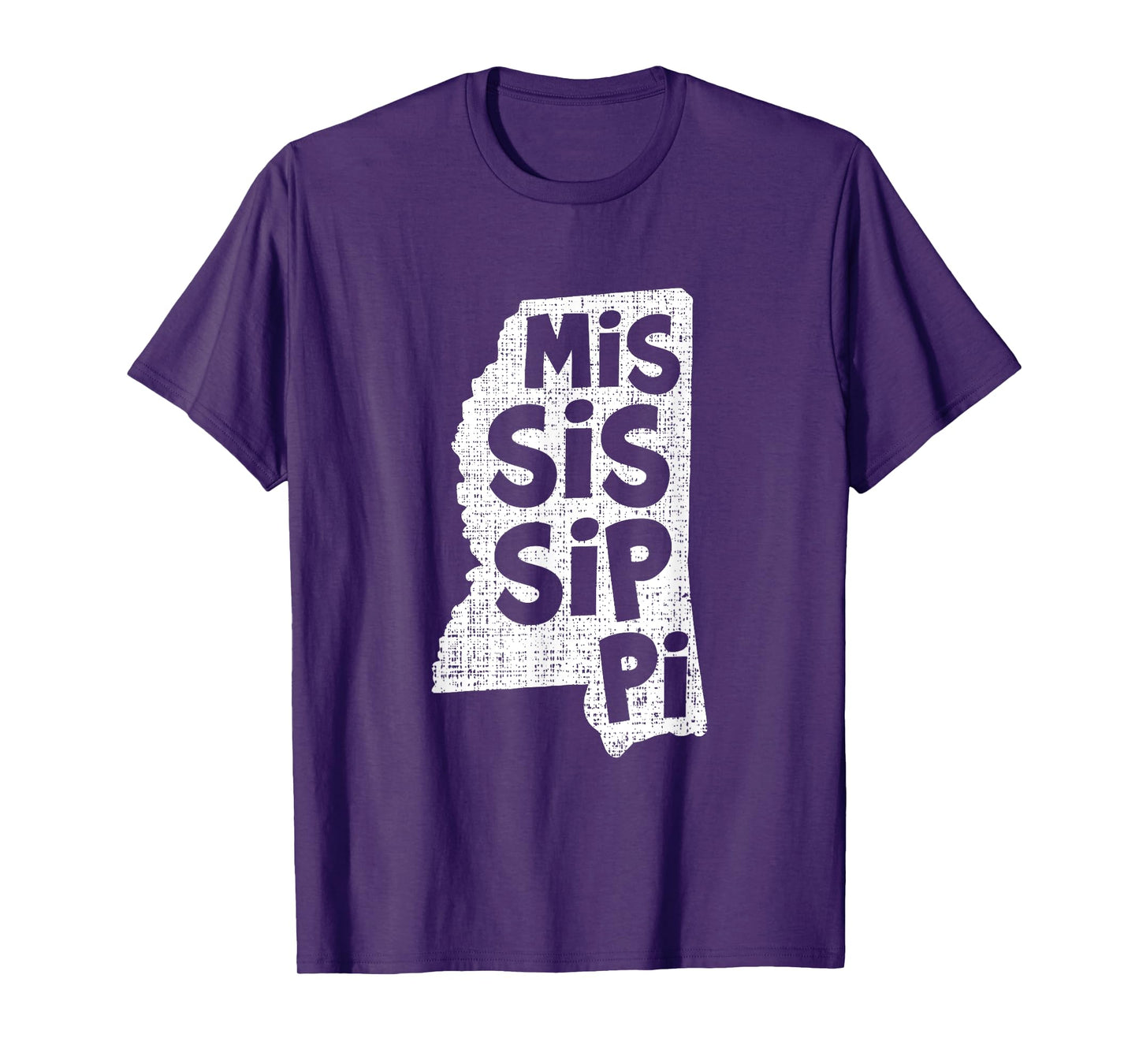 Mississippi State Lines Map Souvenir Gift T-Shirt