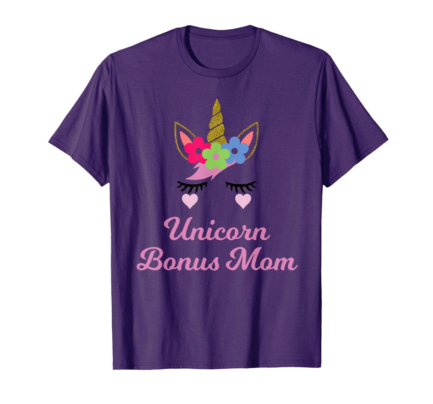 Unicorn Bonus Mom T-Shirt, Unicorn Gift, Girl Birthday Party T-Shirt