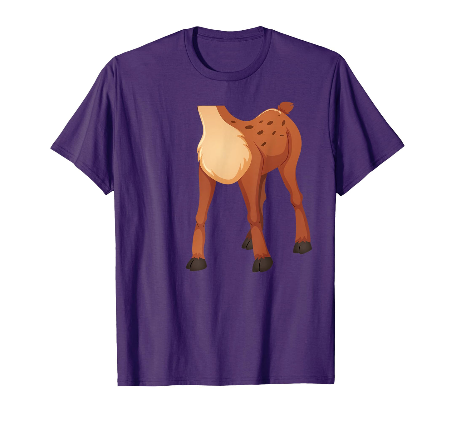 Headless Deer Lazy DIY Halloween Costume Funny Animal Body T-Shirt