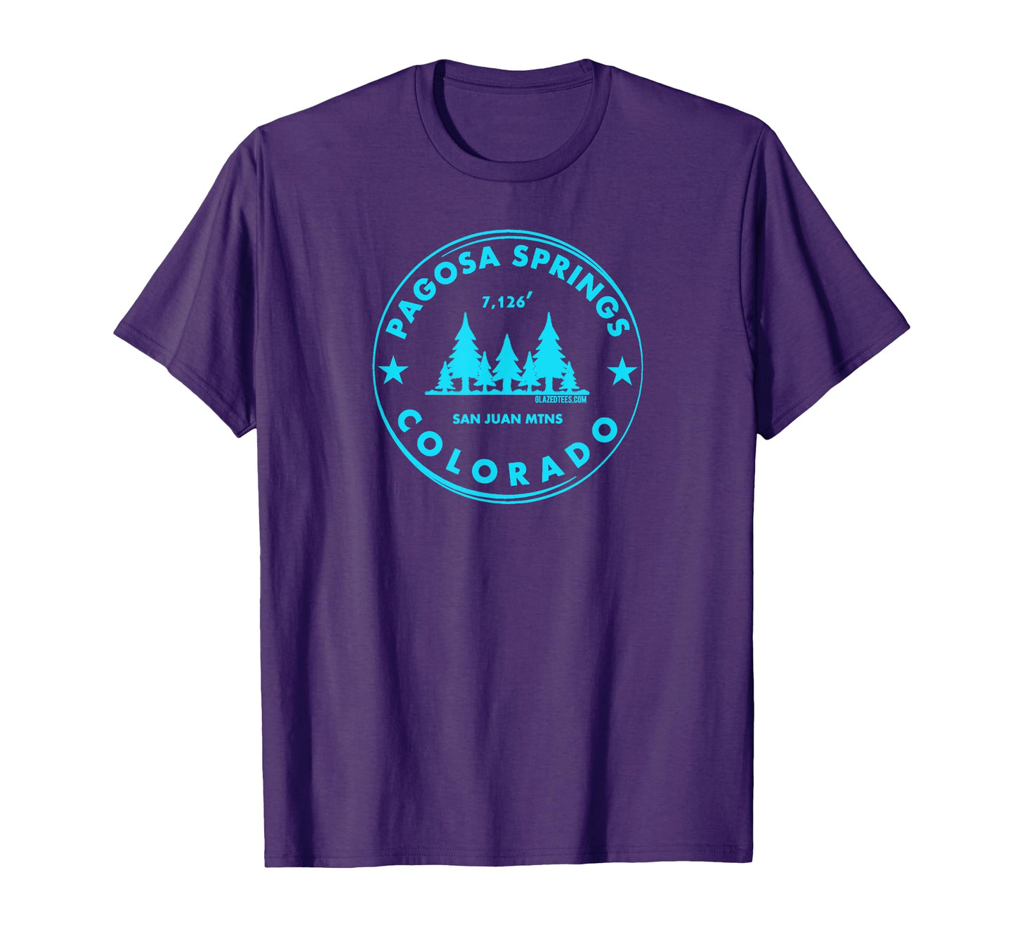Pagosa Springs Colorado Mountain Town - Bluebird Day Forest T-Shirt