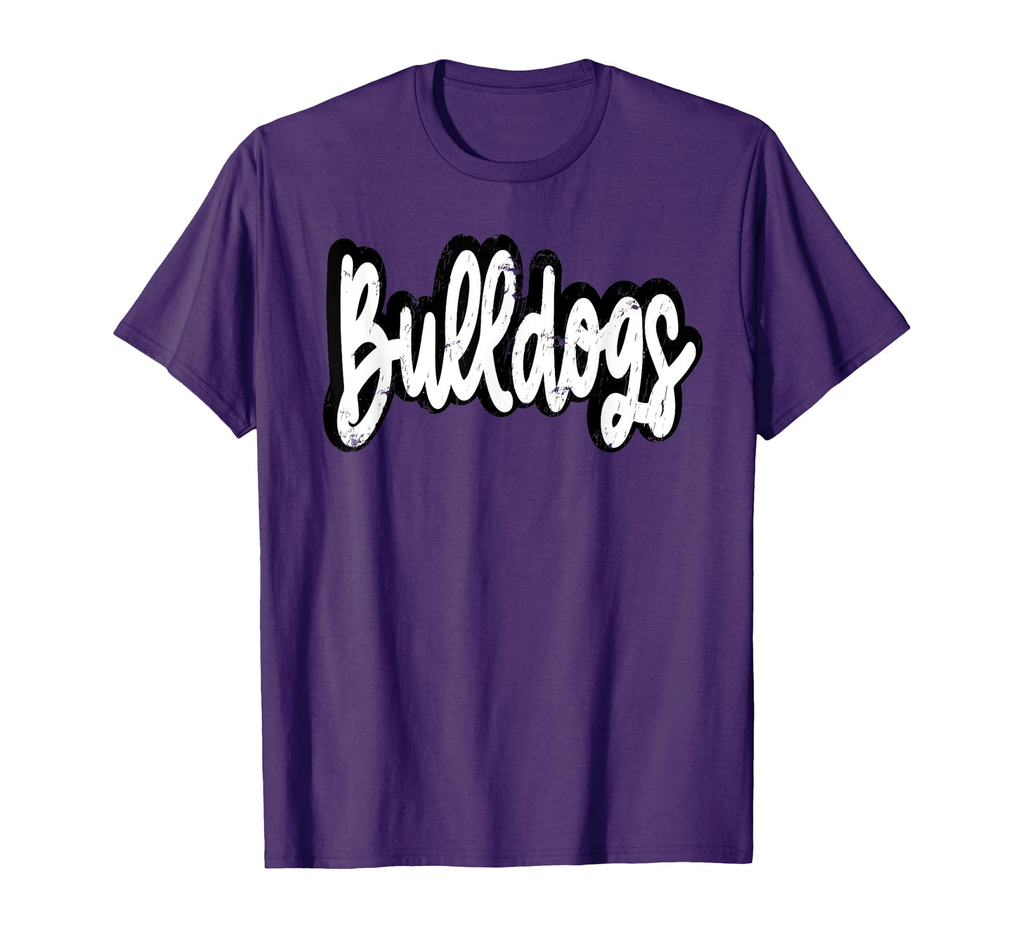 Bulldogs Mascot Retro Back to School Team Spirit T-Shirt