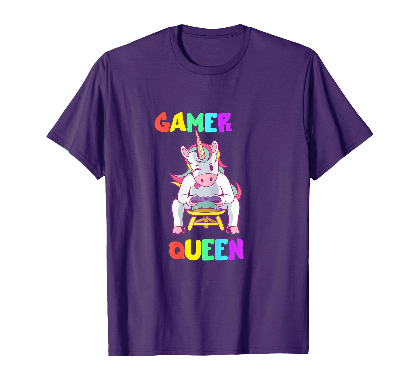 Gamer Queen Gamer Queen Unicorn Gamer Cute Gaming T-Shirt