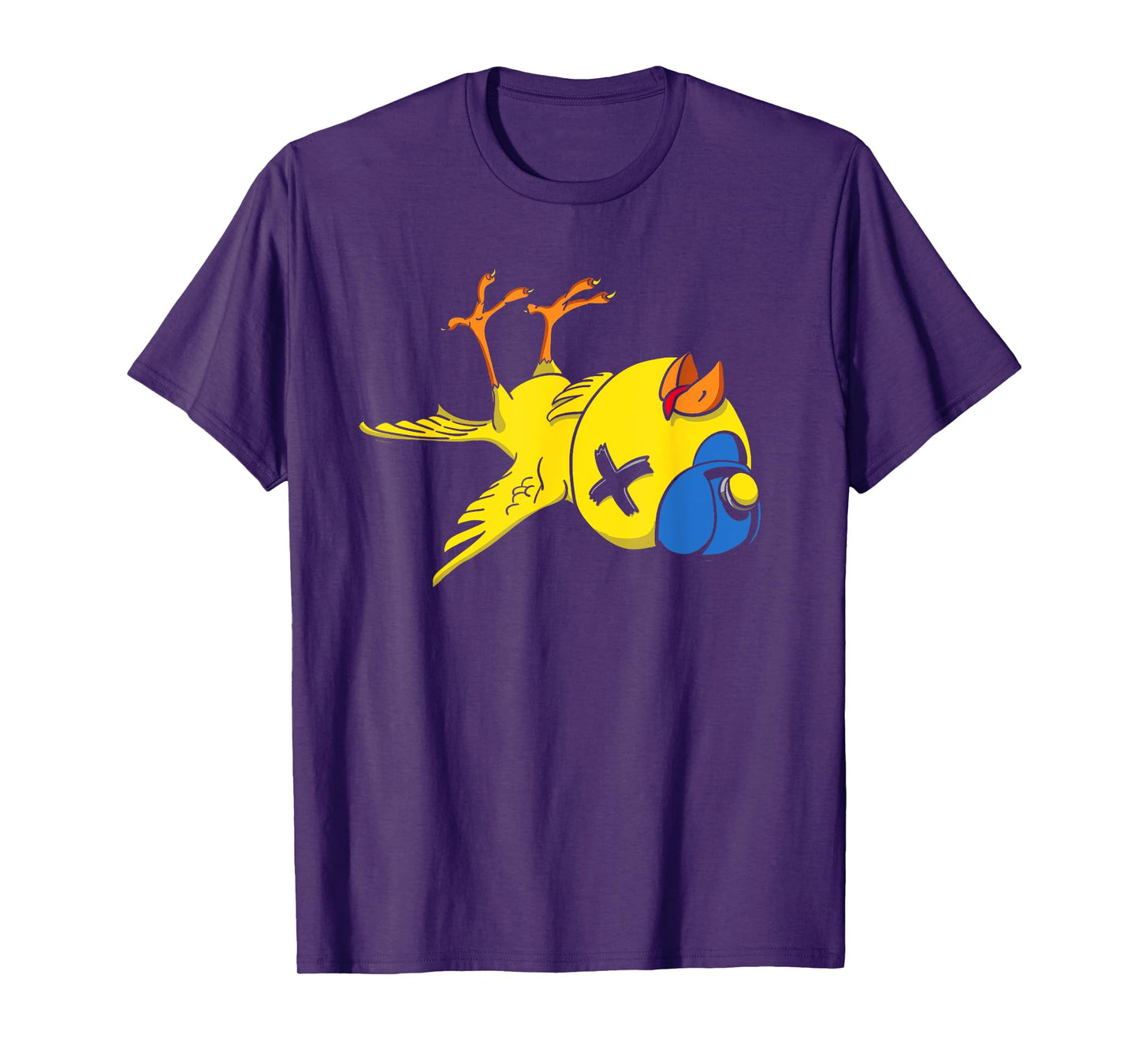 Canary in a Coal Mine Funny Bird & Miner Hard Hat T-Shirt
