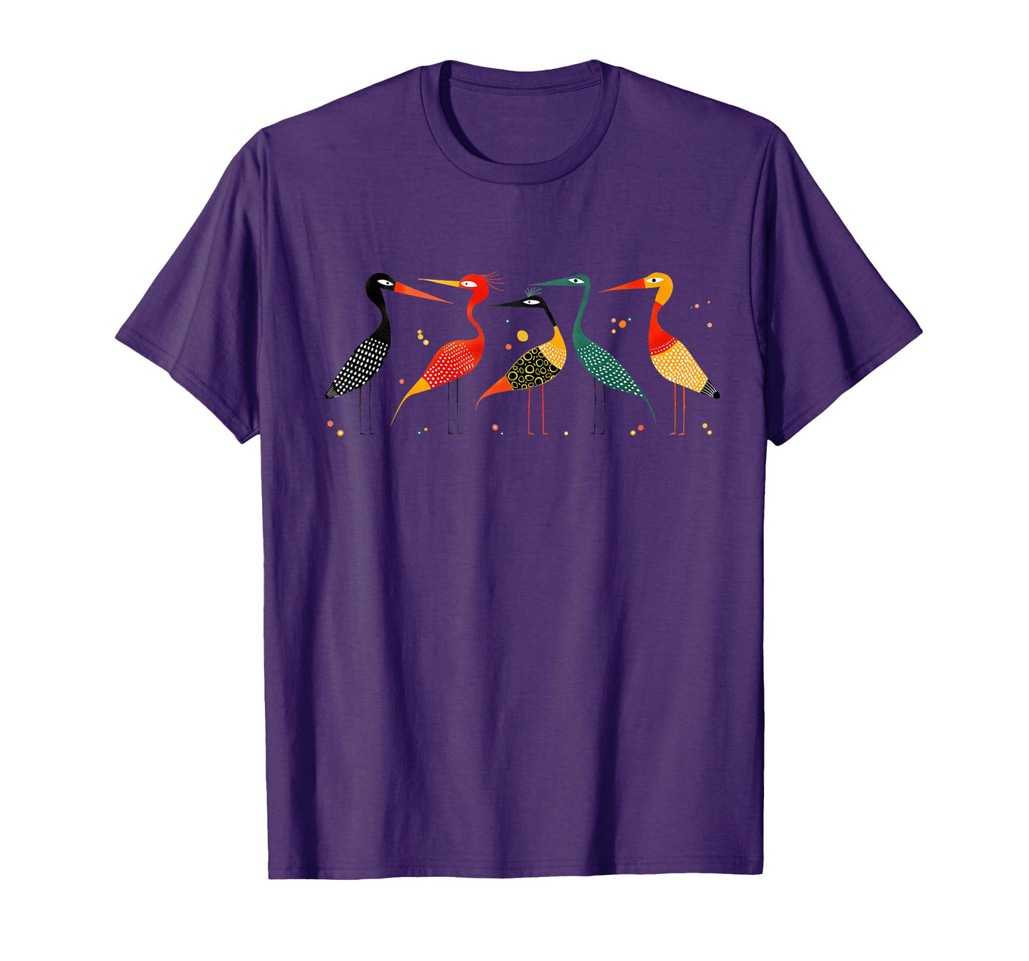 Fuzzy Logic Brand MidCentury Modern Heron T-Shirt, Small, Blue